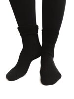 Dámske vlnené ponožky čierne