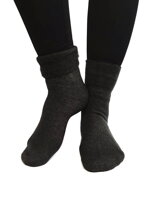 Dámske vlnené ponožky tmavo-sivé