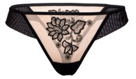 Tangá nohavičky Roža Mehendi Black 
