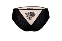 Kalhotky clasik Róža Mehendi Black 