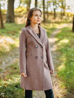 Dámsky kabát na zimu KATIA ružový