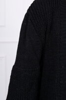 Pletený sveter / kardigán 2019-2 v čiernej farbe 