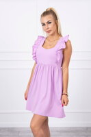 Letní dámské šaty 9082 ve fialové barvě