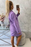 Dlhá mikina alebo mikinové šaty fialové 0153