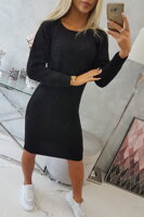Pletené dámské šaty černé 2019-38 
