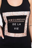 Dámské tílko AMOUREUX DE LA VIE 65424-12 - černé