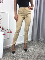Dámské elegantní kalhoty FREESIA MsF13 béžové