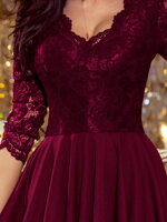  Elegantné dámske šaty 210-13 bordo