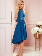 Dámské slavostní krajkové šaty 210-14 modré