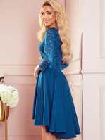 Dámské slavostní krajkové šaty 210-14 modré