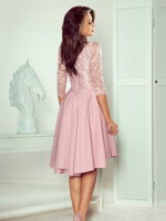 Elegantní dámské šaty 210-11 růžové
