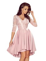 Elegantní dámské šaty 210-11 růžové