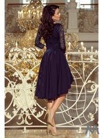 Elegantní dámské šaty 210-2 tmavě modré 