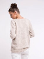 Dámský pletený pulovr ADORA krémový