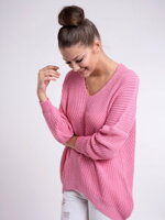 Dámský pletený pulovr LAYLA růžový