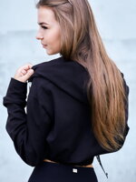 Crop Top mikina do pasu VSB LEA black