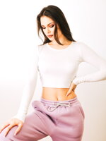 Bavlněný CROP TOP VSB AMI bílý/černý