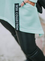Dámské pončo VSB Collection SHORT mentol