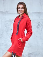 Mikinové šaty nebo prodloužená mikina VSB SOPHII red 