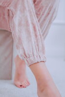 Dámske tepláky VSB VELÚR dusty pink