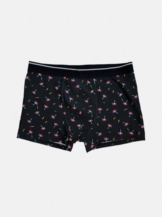 Pánske čierne boxerky s palmami  Pánske čierne boxerky s palmami