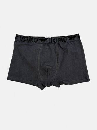 Pánske tmavosivé bavlnené boxerky 