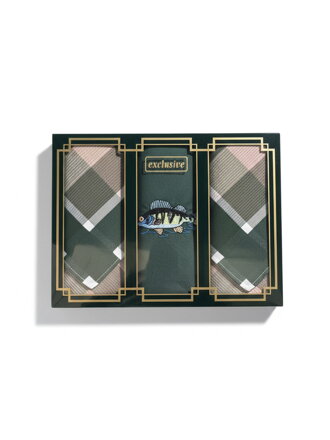 Pánske vreckovky s rybou - vhodné ako darček 