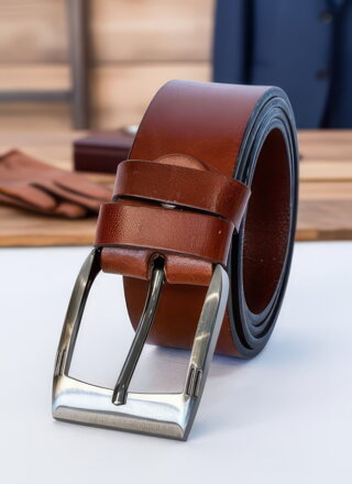 Barna bőr férfi öv