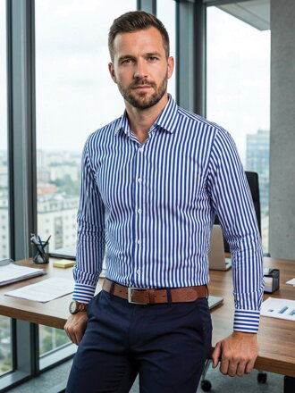 VERSABE Csíkos férfi ing VS-PK-1850