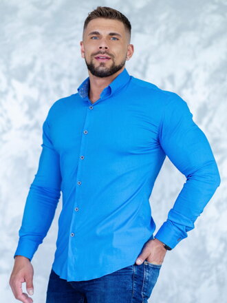 Elegáns férfi ing VSB2406 kék