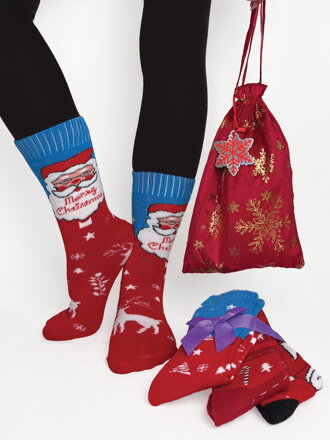 Darčekové balenie vianočných ponožiek 3PACK Darčekové balenie vianočných ponožiek 3PACK