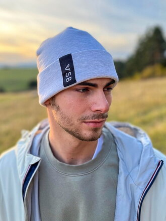 Stílusos modern unisex VSB BEANIE COLLECTION sapka szürke
