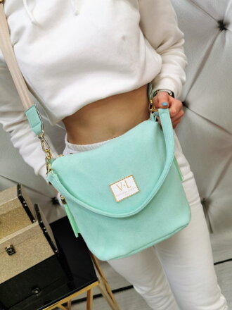 Női crossbody menta színben