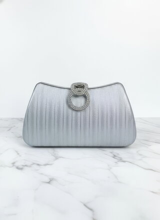 Strieborná spoločenská kabelka  Strieborná spoločenská kabelka