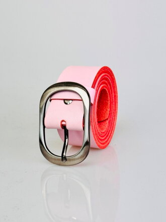 Stylový dámský pásek v růžové barvě 3,5 cm