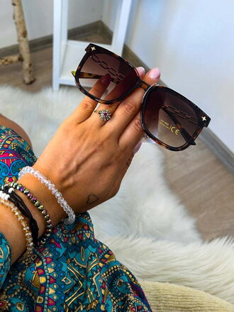 Női UV Leopard napszemüveg
