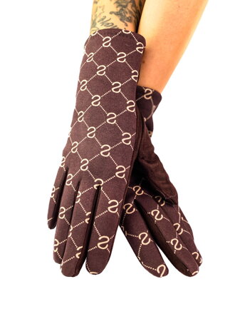 Tmavě bordó vyteplené rukavice