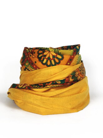 Női pashmina sál ZZ-21301 indián-sárga
