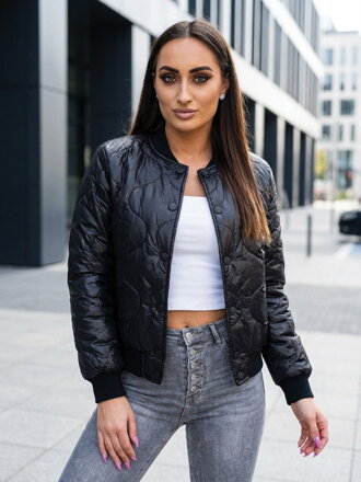 Átmeneti fekete steppelt dzseki