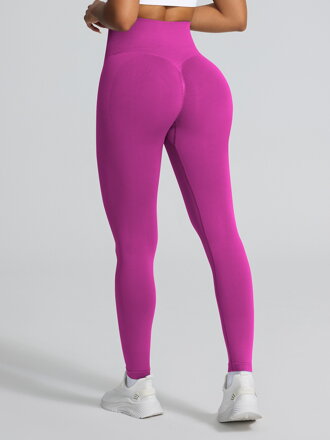 Dámske elastické push-up legíny fuksia