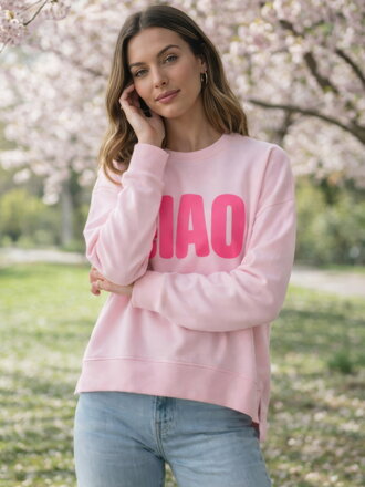 Dámska štýlová ružová mikina CIAO