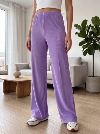Trendi női nadrág lila színben