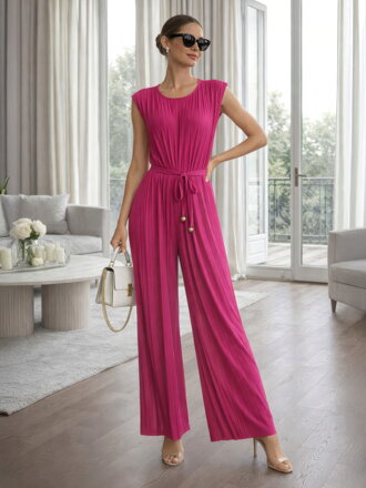 Dámsky elegantný ružový overal 