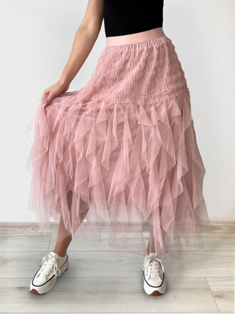 Érdekes szabásű női  PINK szoknya