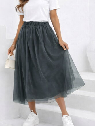 Luxus női tüllszoknya szürke