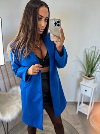 Gyönyörű női kabát kék színben