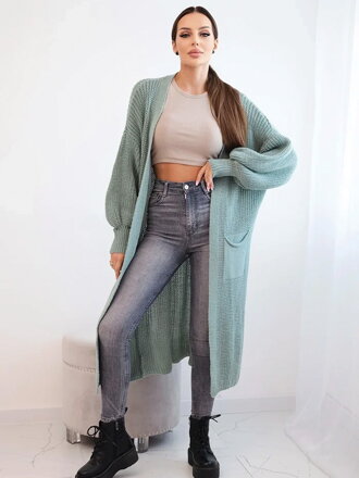 Oversize női kardigán IT-8 menta