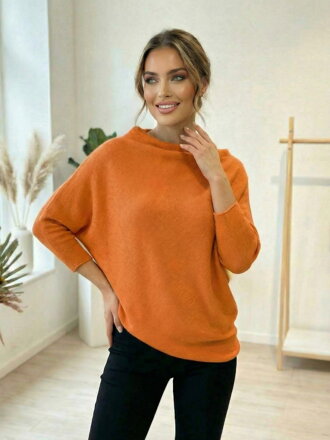 Dámsky pohodlný asymetrický sveter 