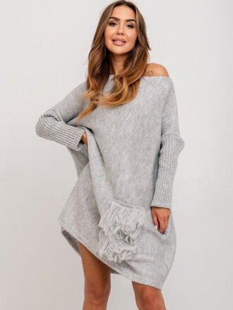 Szürke női pulóver SW169-23 