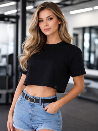 Fekete oversize VSB LILLY croptop